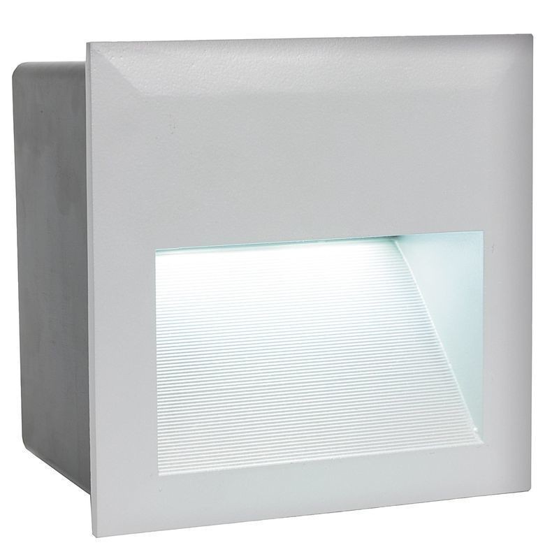 Aplique LED de Muro Eglo Zimba de Encastrar Quadrado Cinza 3.7W Luz Natural (4000K)
