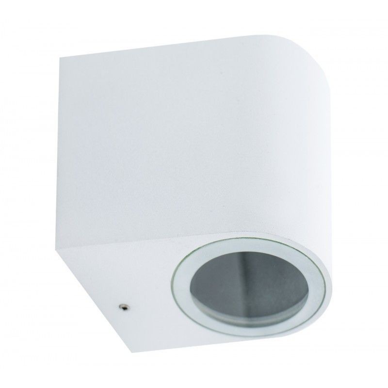 Aplique de Parede MAXLED Alumínio Cilíndrico Branco para 1x GU10