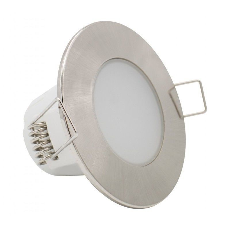Spot LED LUXTAR 5W Redondo Cromado Luz Quente (3000K)