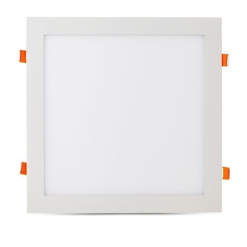 Painel LED Saliente V-TAC Slim 18W Quadrado Branco Luz Natural (4000K)