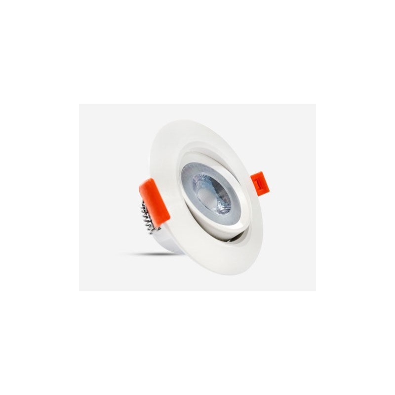 Spot LED Orientável ARON 7W Redondo Branco Luz Natural (4000K) IP40