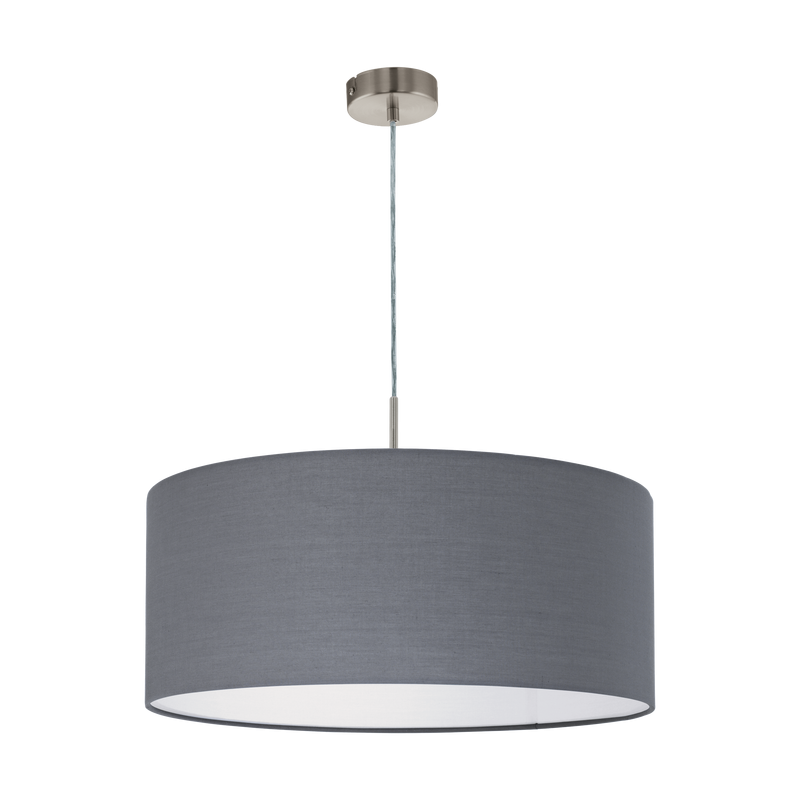 Candeeiro Suspenso EGLO Pasteri Ø 530 mm Cinza E27
