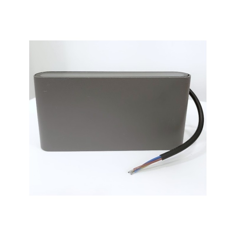 Aplique LED de Parede Luselamp Cinza 12W Luz Natural (4200K)