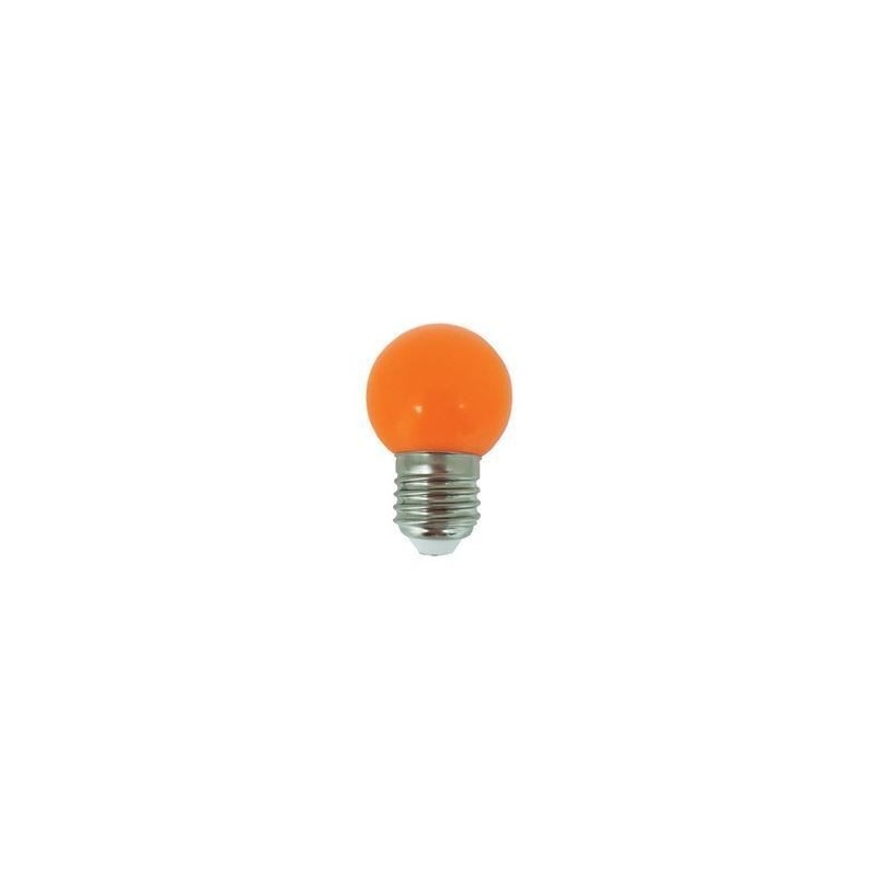 Lâmpada LED MAXLED E27 G45 1W Laranja Arraial