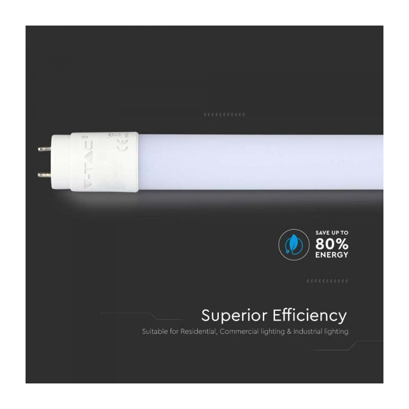 Tubo LED V-TAC PRO T8 Plástico 16.5W 120cm Luz Natural (4000K)