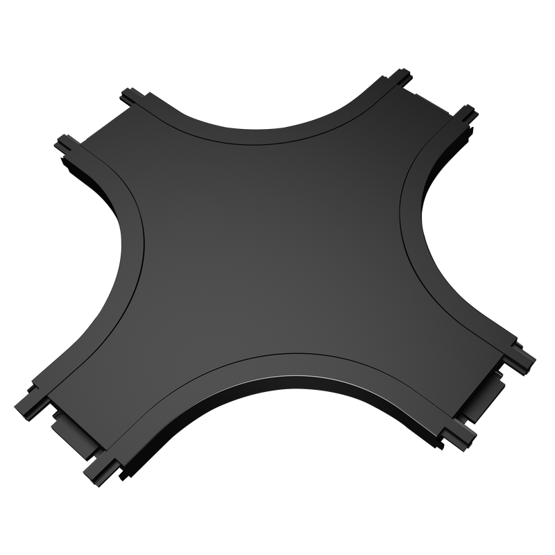 União Preta em "X" para Calha Magnética LUMIARQ 40V