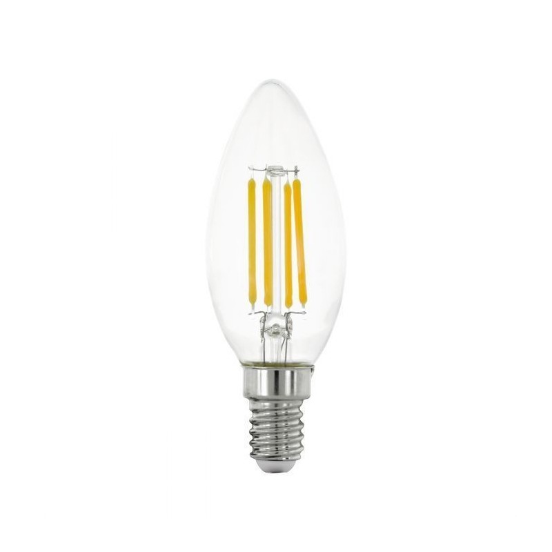 Lâmpada LED Luselamp E14 Chama Filamento 4W Luz Quente (2700K)