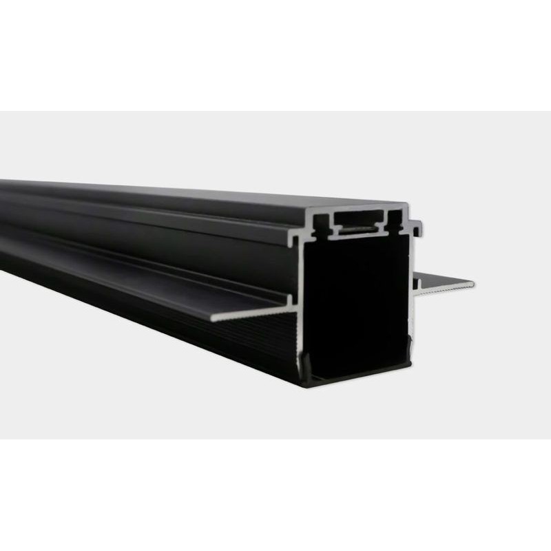 Calha Magnética de Encastrar 2m Preta LUMIARQ 40V (2000 x 65 x 33mm)