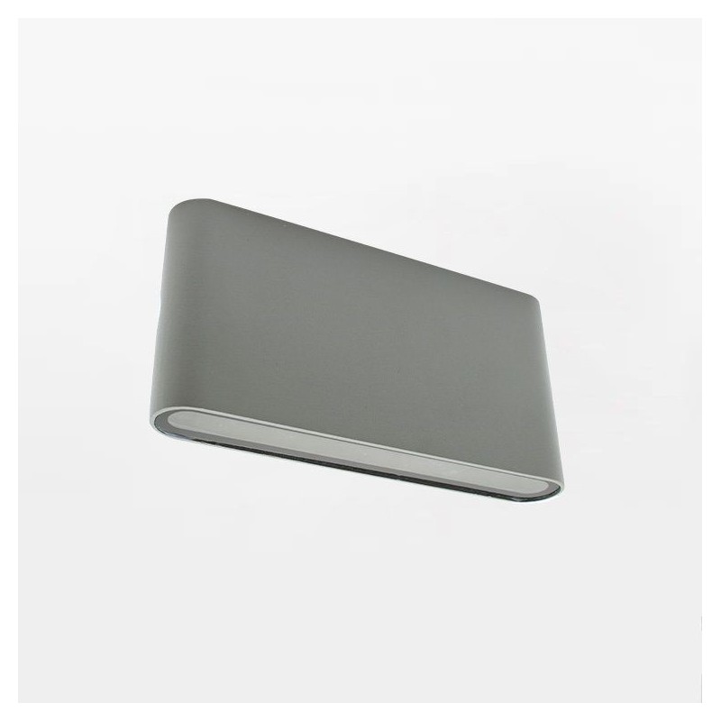 Aplique LED de Parede MAXLED Cinza 2x6W Luz Quente (3000K)