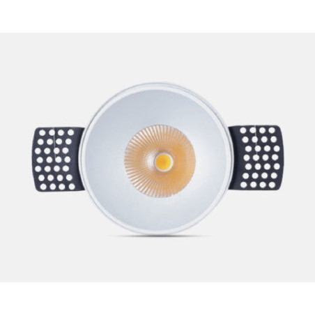 Downlight LED ARON BERG 9W Redondo Branco Luz Quente (2700K)