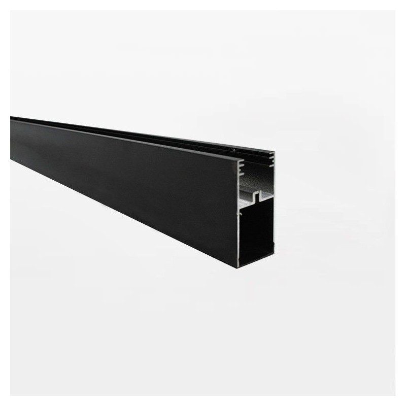 Calha Magnética Suspensa 2m Preta LUMIARC 40V (2000 x 30 x 58mm)