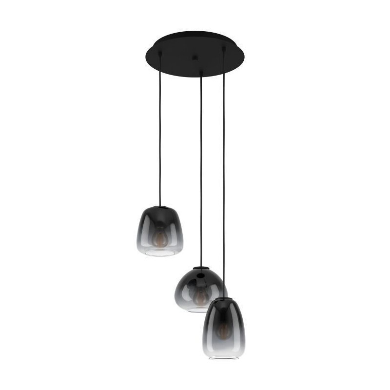 Candeeiro Suspenso EGLO AGUILARES Ø 430 mm Preto 3x E27
