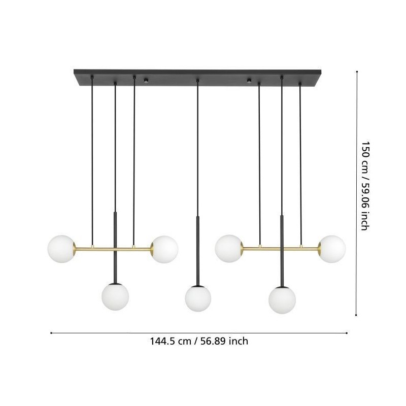 Candeeiro Suspenso EGLO PAZ E14