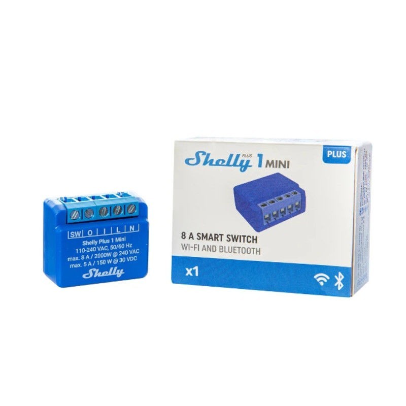 Shelly 1 Mini Gen3 - Módulo Interruptor WIFI / Bluetooth - 8A