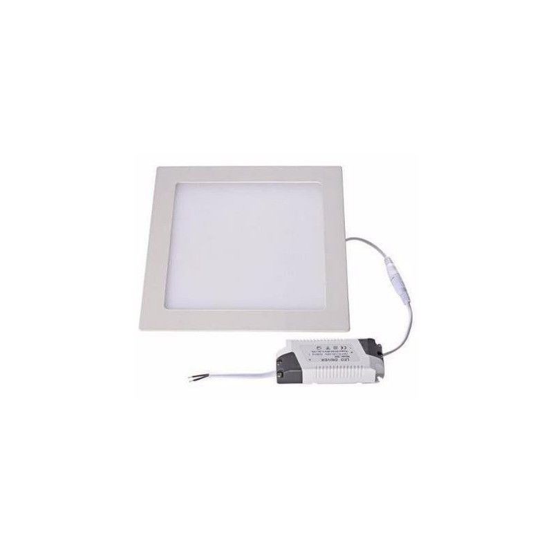 Painel LED LED7 18W Quadrado Branco Luz Quente (3000K)