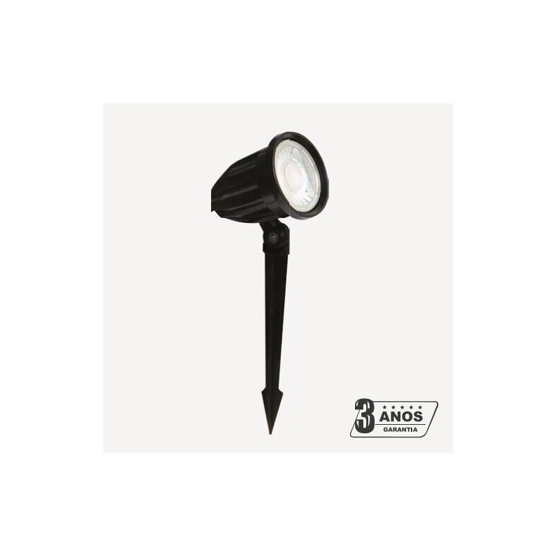 Aplique de Jardim LUXTAR 8W Preto Luz Verde IP65