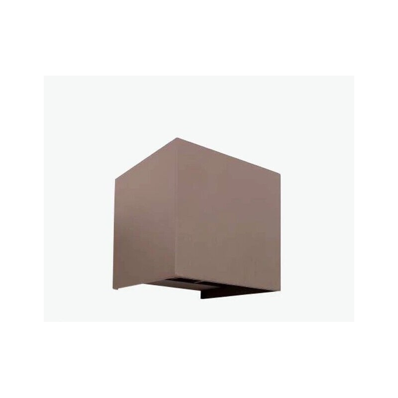 Aplique LED MAXLED Cubo Corten 2x 5W Luz Natural (4000K) IP65