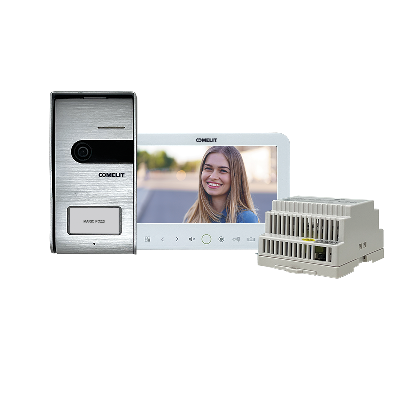 Kit Vídeo Porteiro Monofamiliar COMELIT 7 Plus (G115K)