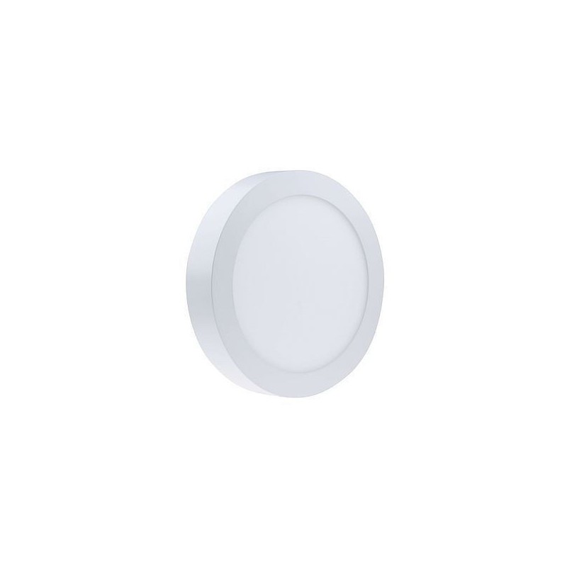 Painel LED Saliente Slim Luselamp 12W Redondo Branco Luz Natural (4200K)