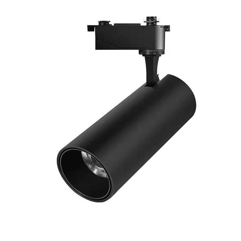 Projetor LED Shinex 15W Preto para Calha Monofásica Luz Natural (4000K)