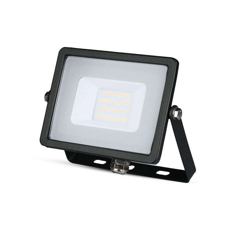 Projetor LED V-TAC PRO Slim SMD 20W Preto Luz Natural (4000K)