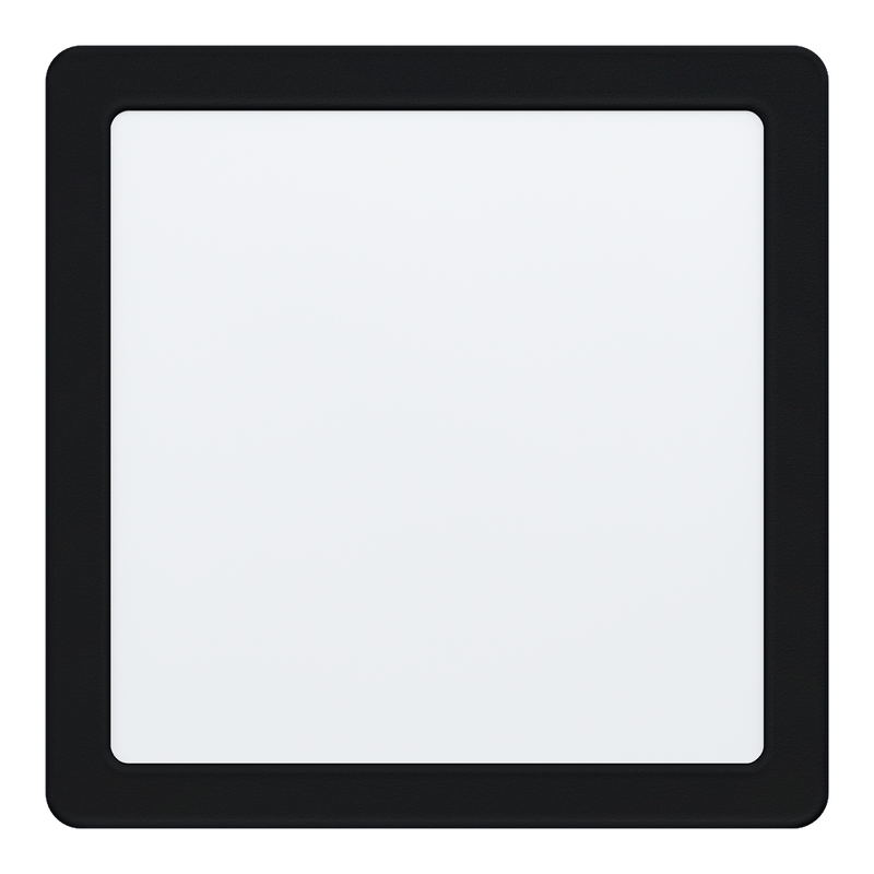 Painel LED EGLO Fueva 5 17W Quadradro Preto Luz Natural (4000K)