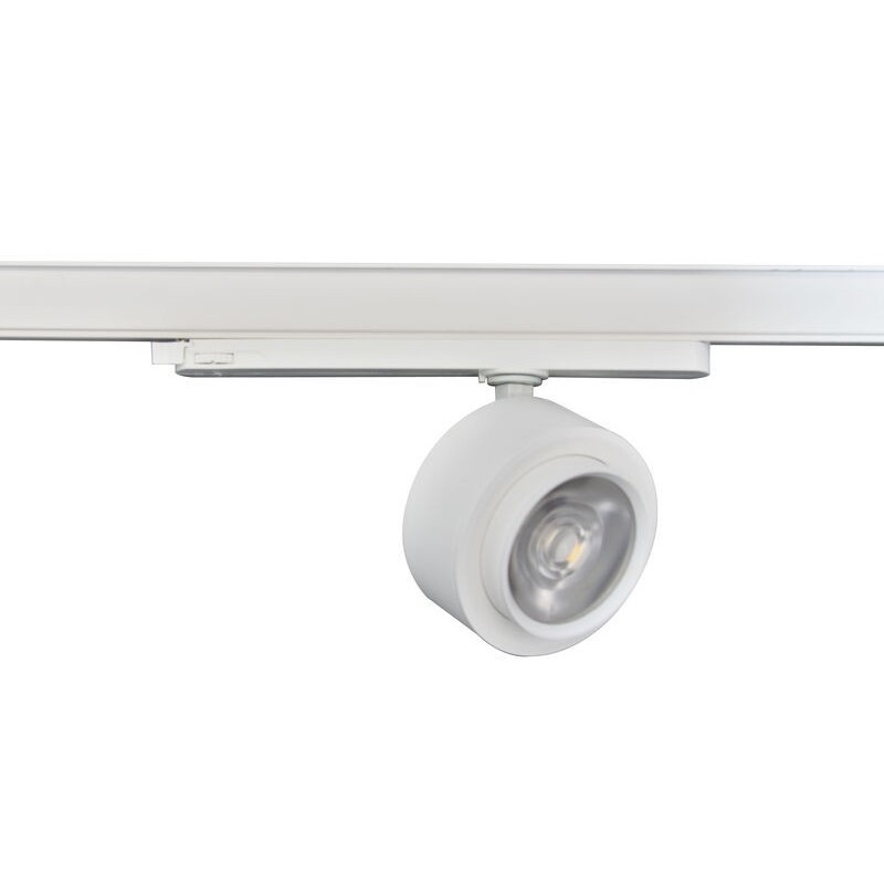 Projetor LED ZOOMEN 28W Branco para Calha Trifásica Luz Quente (3000K)