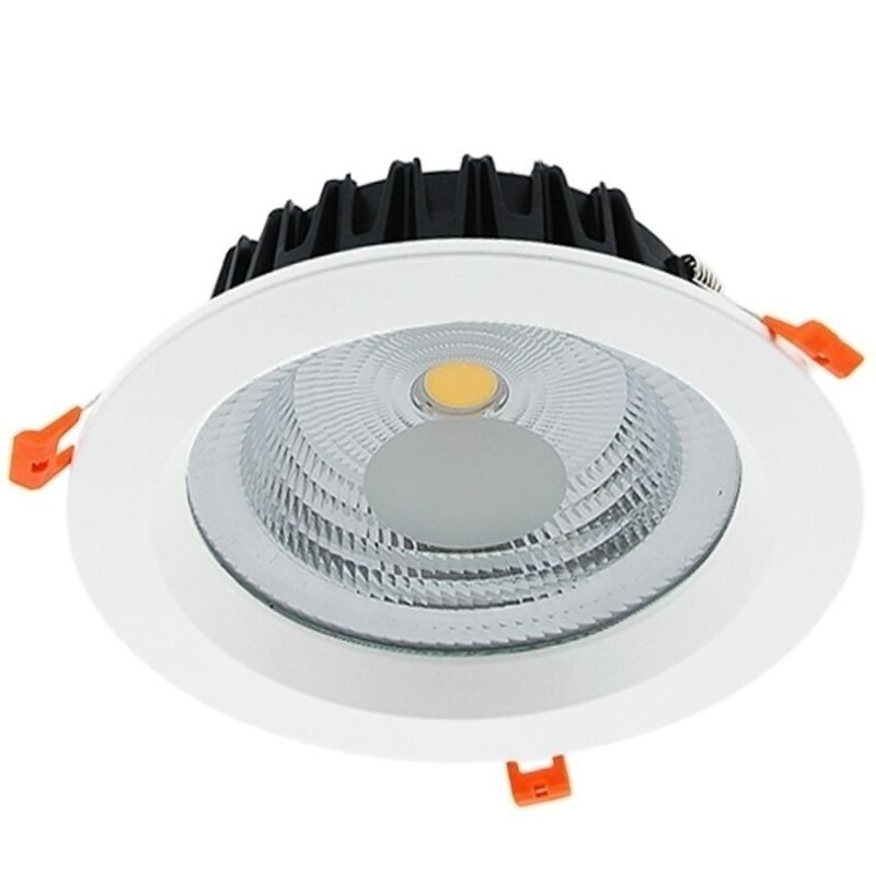 Downlight LED Luselamp COB 30W Redondo Branco Luz Fria (6500K)