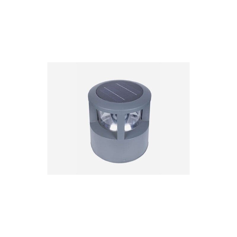 Aplique de Jardim Solar LED Cinzento ARON LOTUS 1.8W Luz Natural (4000K) H250 Litio LiFePO 4