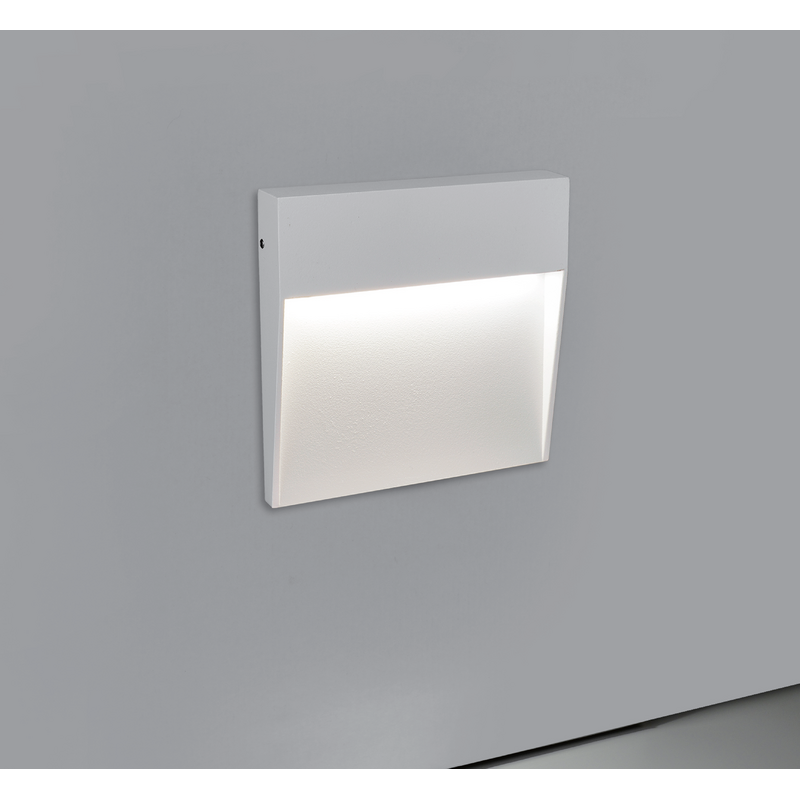 Aplique LED de Parede MAXLED Quadrado Branco 6.5W CCT3 435lm IP65