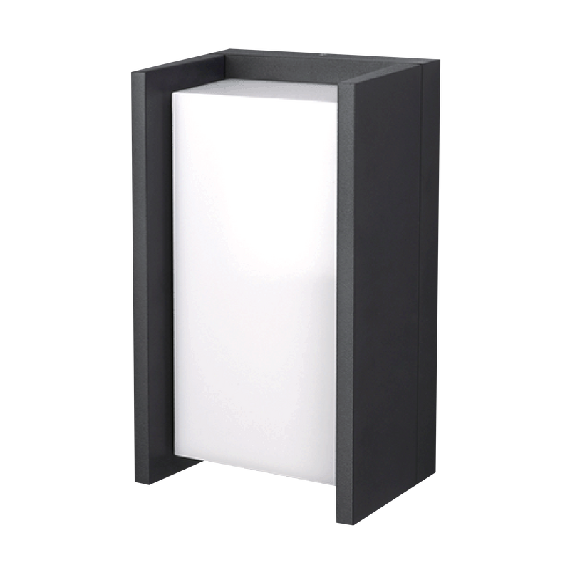 Aplique LED de Parede MAXLED Retangular Antracite 12W CCT3 580lm IP54