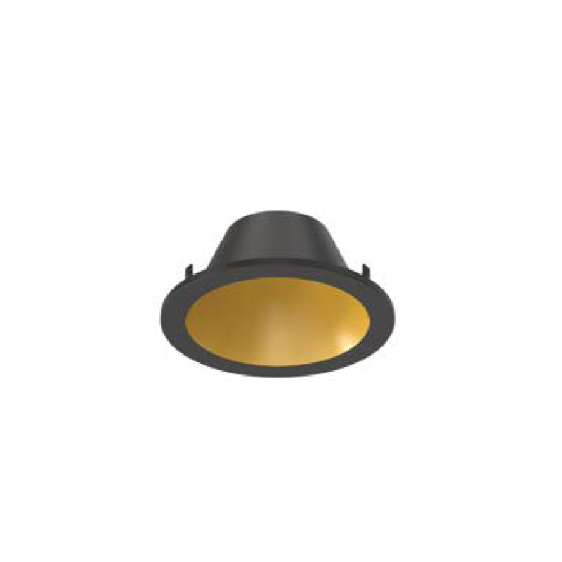 Espelho para Downlight ARON LUKE Redondo Preto/Dourado