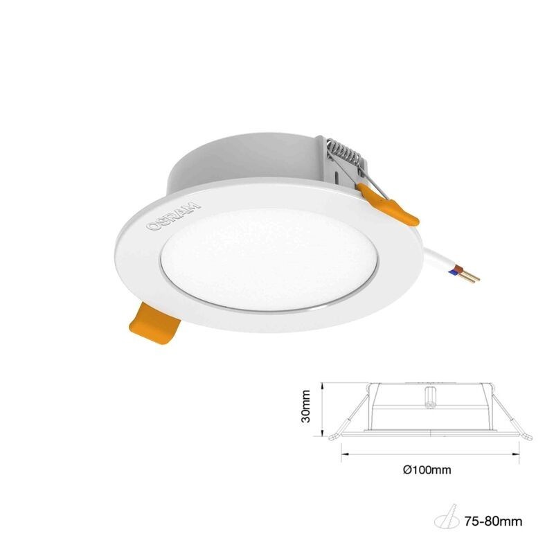 Downlight LED OSRAM FILBERT 6W 750lm Luz Natural (4000K) Aro Redondo Branco