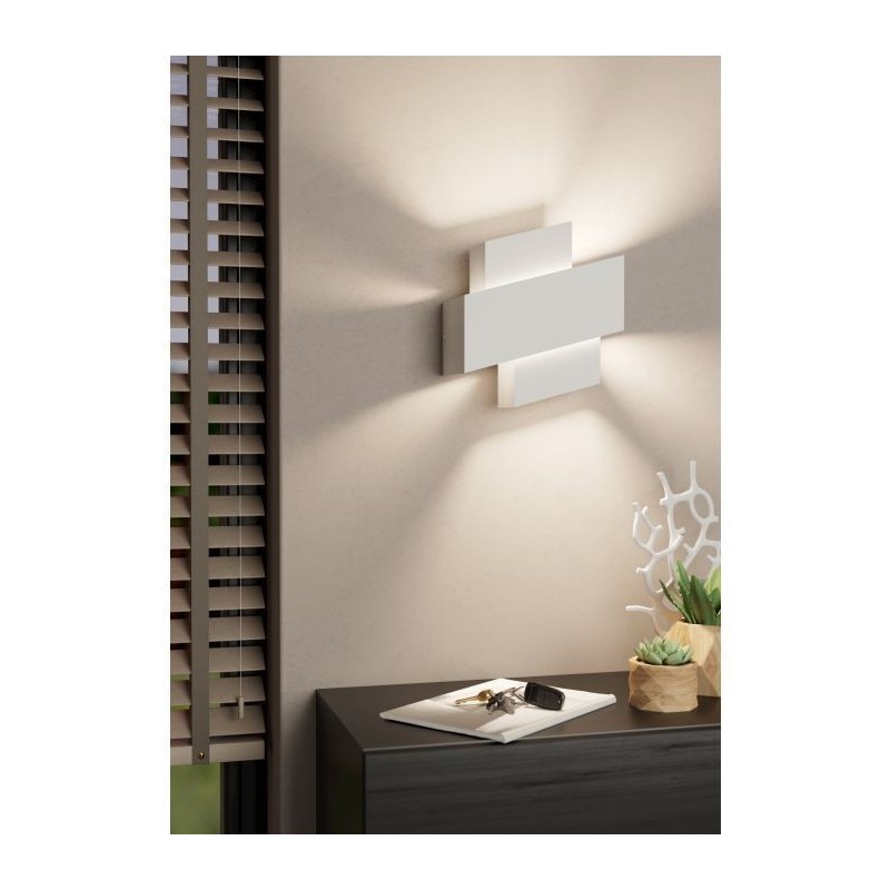 Aplique LED de Parede EGLO TIMPAROSSA Aço Branco E27