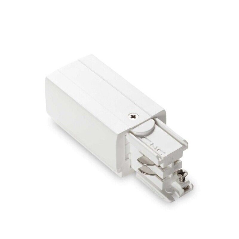 Alimentador Esquerdo Branco para Calha Trifásica MAXLED