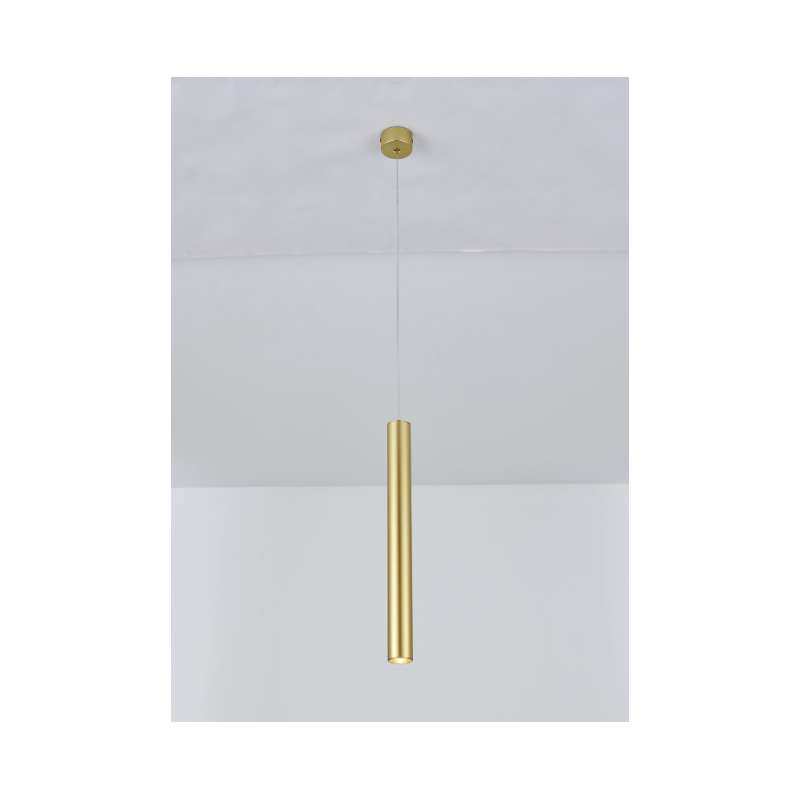 Candeeiro Suspenso MLUX PENCIL Dourado Mate 5W Luz Natural (4000K)