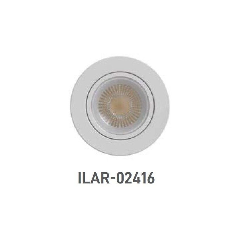 Espelho Redondo Branco para Downlight ARON MATT