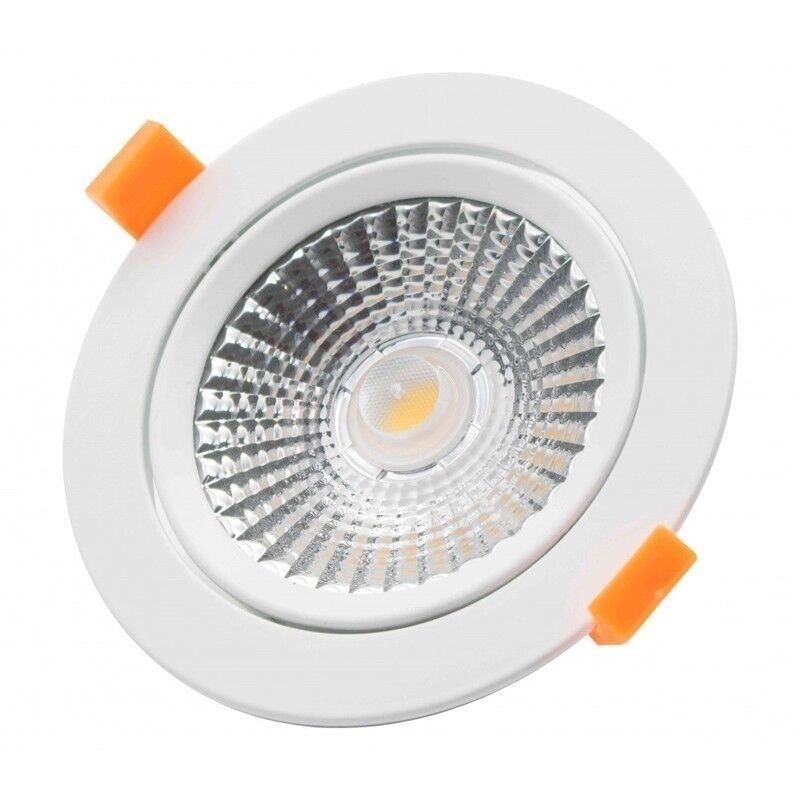 Downlight LED LED7 15W Orientável Redondo Branco Luz Quente (3000K)