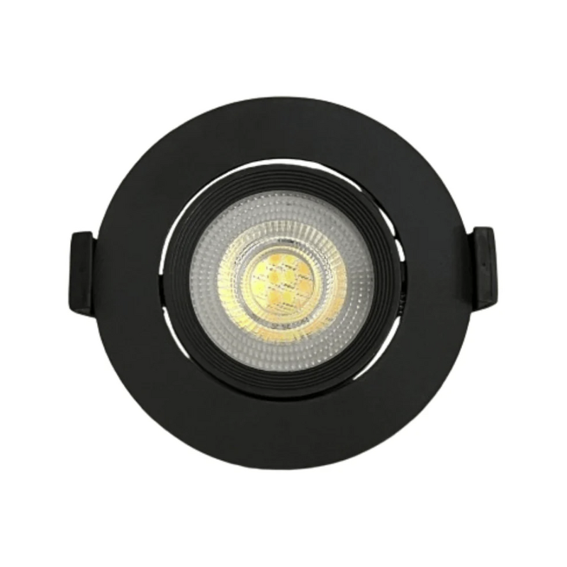 Spot LED Orientável MAXLED 7W Redondo Preto CCT (3000K-6500K) IP20