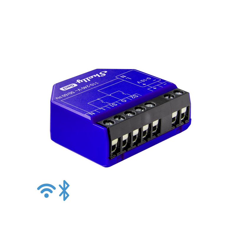 Shelly Dimmer 0/1-10V Gen3 - Módulo WIFI com regulação Inteligente 0/1-10V