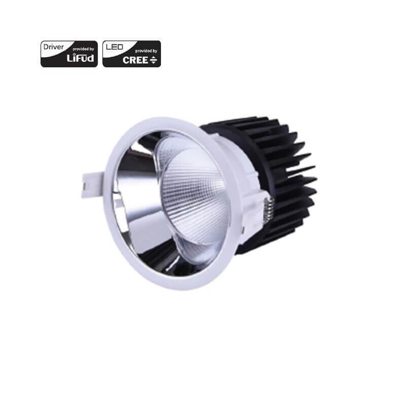 Downlight LED LUMIARC Prest 25W Redondo Alumínio Luz Natural (4000K)