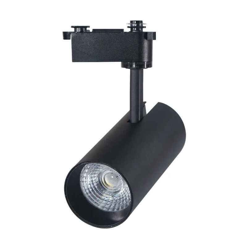 Projetor Luselamp 30w Preto para Calha Monofásica Luz Fria (6400K)