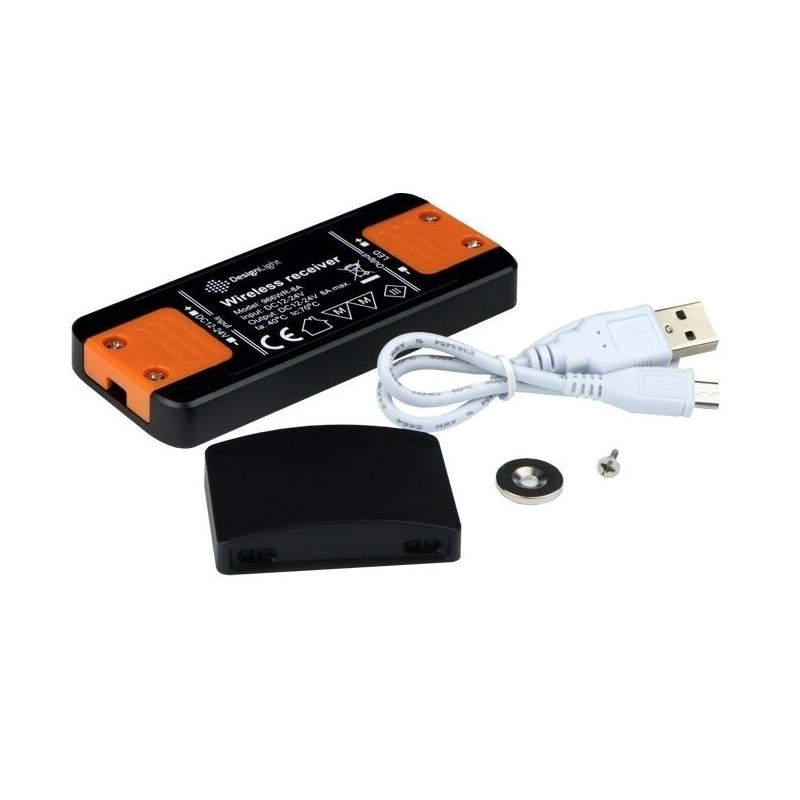 Kit Controlador + Sensor de Movimento para Armários EPLUS para Fita LED 12-24V DC 8A